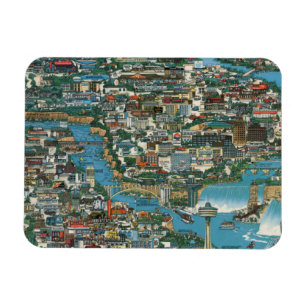 Magnet Flexible Carte des chutes du Niagara