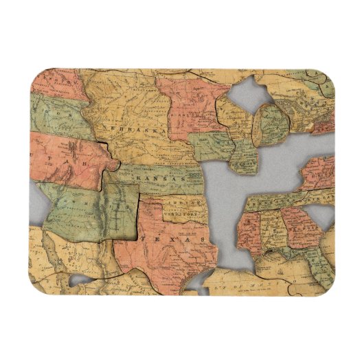 Magnet Flexible Carte des États-Unis et du Canada (Horizontal)