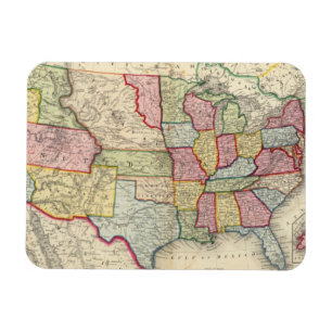 Magnet Flexible Carte Des États-Unis, Et Territoires