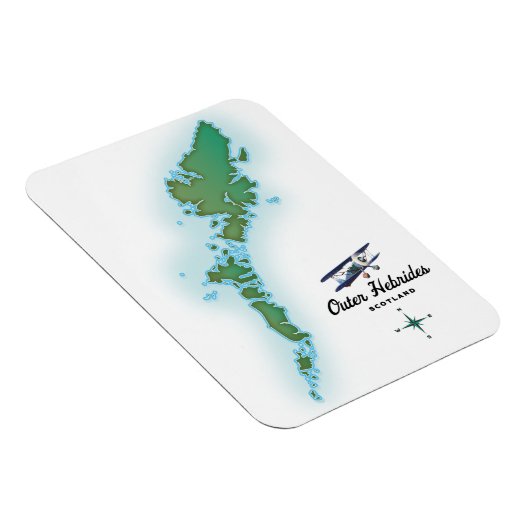 Magnet Flexible Carte des Hébrides Ecosse (Côté Droit)