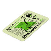 Magnet Flexible Carte des parcs nationaux du Missouri (Côté Gauche)