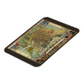Magnet Flexible Carte des rues antiques d'Amsterdam, Pays-Bas (Côté Gauche)