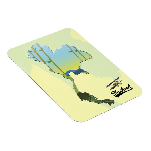 Magnet Flexible Carte des voyages en Thaïlande (Côté Droit)