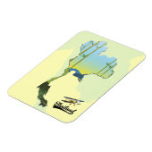 Magnet Flexible Carte des voyages en Thaïlande (Côté Gauche)