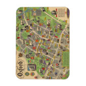 Magnet Flexible Carte d'Oxford, Angleterre (Chemins de fer britann (Vertical)