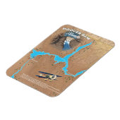 Magnet Flexible Carte du barrage Hoover Nevada (Côté Gauche)