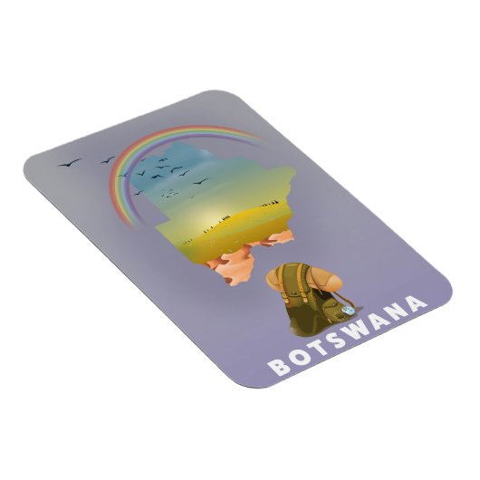 Magnet Flexible Carte du Botswana (Côté Droit)