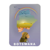 Magnet Flexible Carte du Botswana (Vertical)