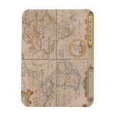 Magnet Flexible Carte du Circumnavigation de Drake du Globe (Vertical)