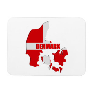 Magnet Flexible Carte du Danemark
