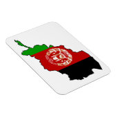 Magnet Flexible Carte du drapeau afghan (Côté Droit)