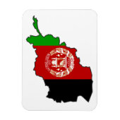 Magnet Flexible Carte du drapeau afghan (Vertical)