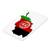 Magnet Flexible Carte du drapeau afghan (Côté Gauche)