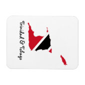 Magnet Flexible Carte du drapeau de Trinité-et-Tobago (Horizontal)