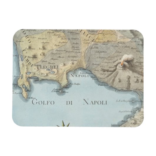 Magnet Flexible Carte du golfe de Naples et des environs (Horizontal)