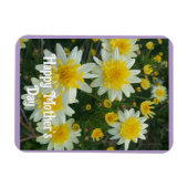 Magnet Flexible Carte du jour de la mère Fleur de Daisy jaune (Horizontal)