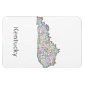 Magnet Flexible Carte du Kentucky (Horizontal)
