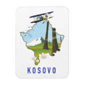 Magnet Flexible carte du Kosovo (Vertical)