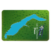 Magnet Flexible Carte du Lac de Castillon France (Horizontal)