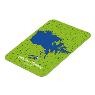 Magnet Flexible Carte du lac Der chantecoq France
