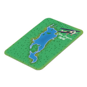 Magnet Flexible Carte du lac Engure en Finlande