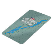 Magnet Flexible Carte du lac George New York (Côté Gauche)