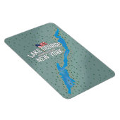 Magnet Flexible Carte du lac George New York (Côté Droit)