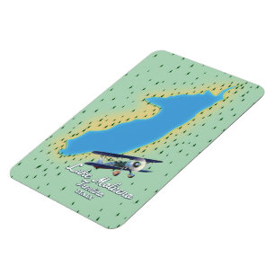 Magnet Flexible Carte du lac Molveno Italie