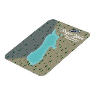 Magnet Flexible carte du lac Peyto dans les Rocheuses canadiennes