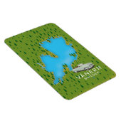 Magnet Flexible carte du lac Vänern en Suède (Côté Droit)