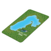 Magnet Flexible Carte du lac Wular Inde (Côté Gauche)