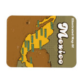 Magnet Flexible Carte du Mexique (Horizontal)
