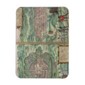 Magnet Flexible Carte du Mexique et Cuzco, de 'Civitates Orbis Ter (Vertical)