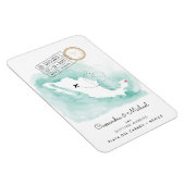 Magnet Flexible Carte du Mexique | Mariage de destination Playa de (Côté Droit)