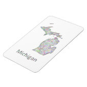 Magnet Flexible Carte du Michigan (Côté Gauche)
