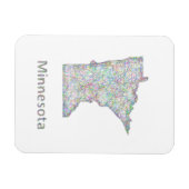 Magnet Flexible Carte du Minnesota (Horizontal)
