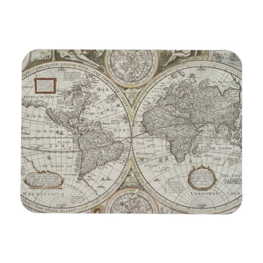 Magnet Flexible Carte du monde | 1676 (Horizontal)