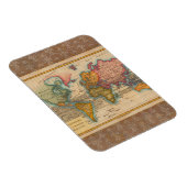 Magnet Flexible Carte du monde 1700s Antique Continents (Côté Droit)