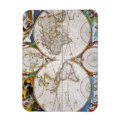 Magnet Flexible CARTE DU MONDE, 17ème SIÈCLE (Vertical)