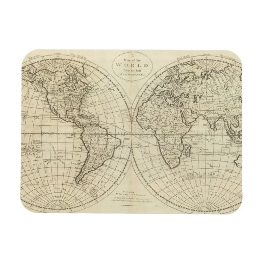 Magnet Flexible Carte du monde 2 2 (Horizontal)