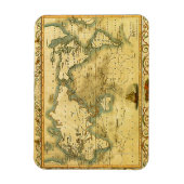 Magnet Flexible Carte du monde antique (Vertical)