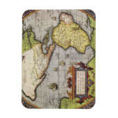 Magnet Flexible Carte du monde antique des Amériques, 1570 (Vertical)