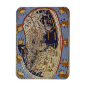 Magnet Flexible Carte du monde antique Ptolémée, Johannes d'Arnshe (Vertical)