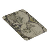 Magnet Flexible Carte du monde double hémisphère | 1672 (Côté Droit)