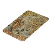 Magnet Flexible Carte du monde Forlani Antiquev 1565 Renaissance (Côté Gauche)