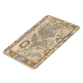 Magnet Flexible Carte du monde médiéval historique (par Willem Bla (Côté Gauche)