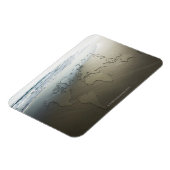 Magnet Flexible Carte du monde sur le sable (Côté Gauche)