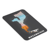 Magnet Flexible carte du Mozambique (Côté Droit)