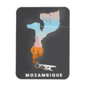 Magnet Flexible carte du Mozambique (Vertical)