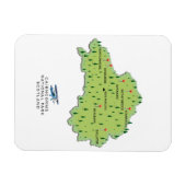 Magnet Flexible carte du parc national de Cairngorms (Horizontal)